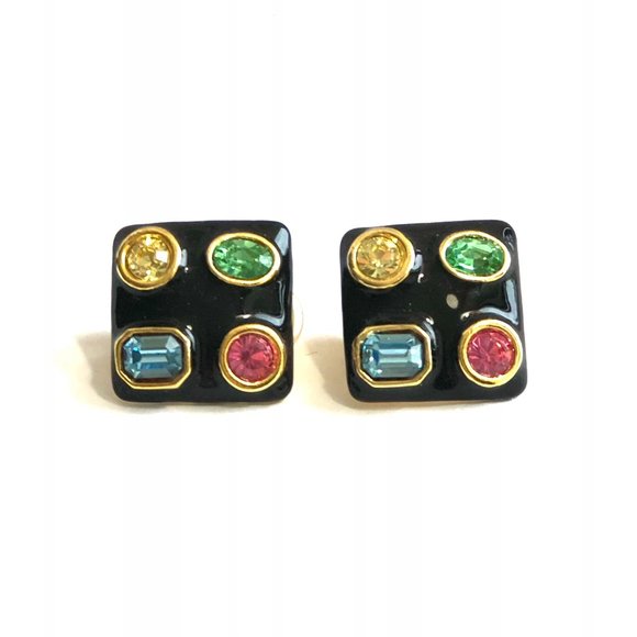 KENNETH JAY LANE, WHITE OR BLACK ENAMEL GO… - Picture 14 of 14